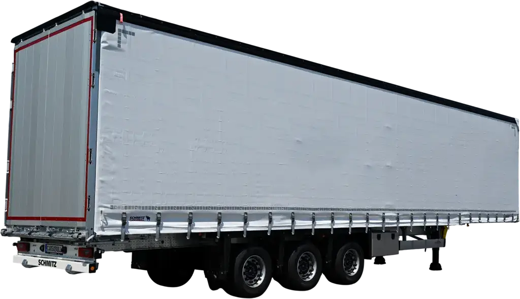 Tipul de semiremorci mega cu prelata cu care transportam international marfuri generale